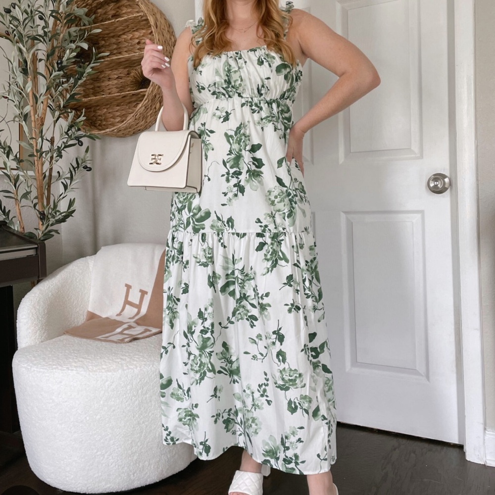 Abercrombie & Fitch Tiered Floral Maxi Dress